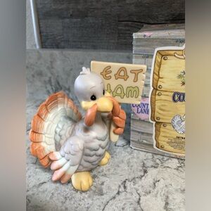 Country Lane/Precious Moments Turkey ceramic figurine. Like new in box.